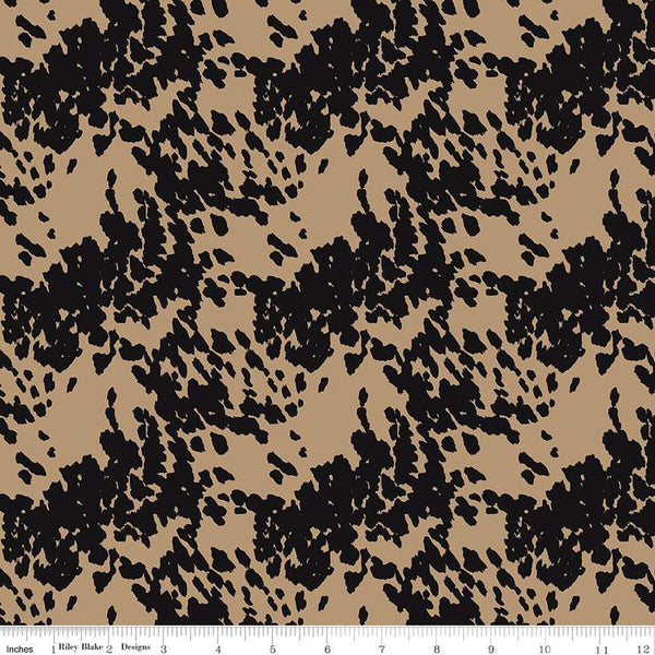 SALE John Wayne Courage Cowhide C14306 Tan - Riley Blake Designs - Western - Quilting Cotton Fabric - Licensed Product