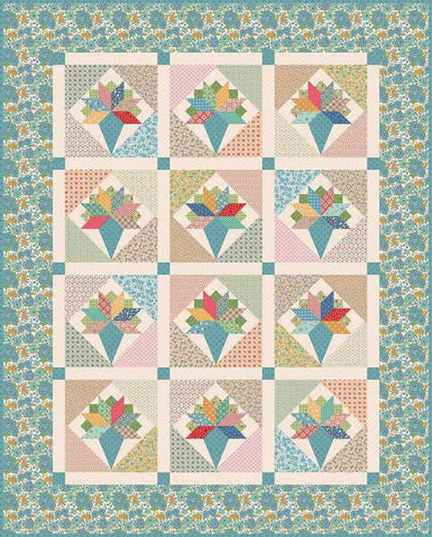 SALE Spring Bouquet Quilt PATTERN P120 by Lori Holt - Riley Blake Designs - Instructions Only - Pieced