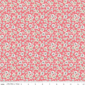 SALE Floral Gardens Blossoms C14363 Pink - Riley Blake Designs - Floral Flowers - Quilting Cotton Fabric