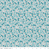 24" End of Bolt - CLEARANCE Floral Gardens Blossoms C14363 Sky - Riley Blake Designs - Floral Flowers - Quilting Cotton Fabric