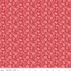 SALE Floral Gardens Leaves C14365 Red - Riley Blake Designs - Leaf Sprigs - Quilting Cotton Fabric