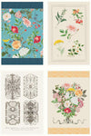 SALE Floral Gardens Home Decor LARGE Tea Towel Panel - Riley Blake - Lightweight CANVAS Cotton
