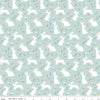 16" End of Bolt - Bunny Trail Bunnies C14252 Powder by Riley Blake Designs - Easter Rabbits Flowers - Quilting Cotton Fabric