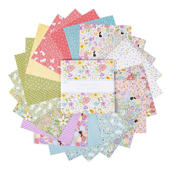 SALE Bunny Trail Layer Cake 10" Stacker Bundle - Riley Blake Designs - 42 piece Precut Pre cut - Easter - Quilting Cotton Fabric