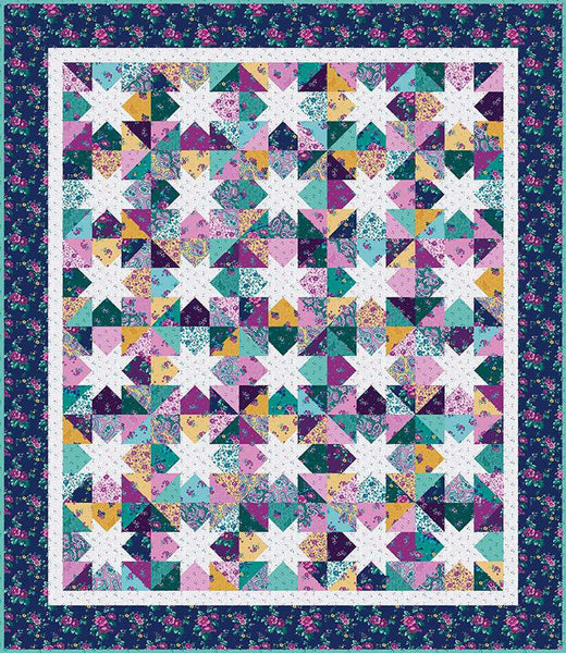 SALE Shine Bright Quilt PATTERN P120 by Gerri Robinson - Riley Blake Designs - Instructions Only - Fat Quarter Friendly