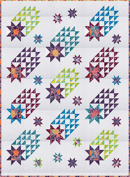 SALE Star Stream Quilt PATTERN P162 by Sally Davies - Riley Blake Designs - Instructions Only - Fat Quarter/Fat Eighth/Scrap Friendly