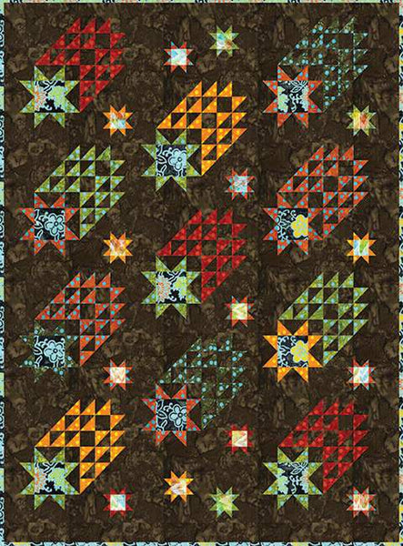 Star Stream Quilt PATTERN P162 by Sally Davies - Riley Blake Designs - Instructions Only - Fat Quarter/Fat Eighth/Scrap Friendly