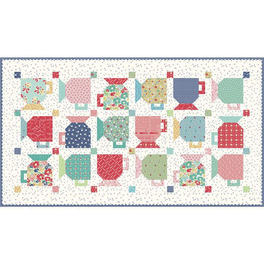 SALE Good Morning Mug Table Runner PATTERN P120 - Lori Holt - Riley Blake Designs - INSTRUCTIONS Only - 5" Stacker Friendly