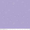 Fat Quarter End of Bolt - CLEARANCE Dainty Daisy C665 Lilac by Riley Blake Designs - Floral Flowers Pin Dots - Quilting Cotton Fabric