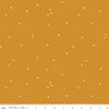 11" End of Bolt - SALE Dainty Daisy C665 Butterscotch - Riley Blake Designs - Floral Flowers Pin Dots - Quilting Cotton Fabric