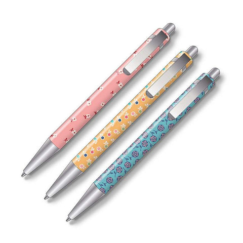 SALE Lori Holt Busy Bee Pencils ST-33034 - Riley Blake Designs - Set of 3 Mechanical Pencils  with Erasers - Extra Lead