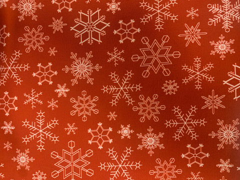 2 yd 22" End of Bolt - SALE Peace on Earth Snowflakes WIDE BACK WB14207 Red - Riley Blake - 107/108" - Christmas - Quilting Cotton Fabric