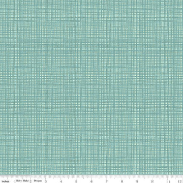 SALE Texture C610 Winter Blue - Riley Blake Designs - Sketched Tone-on-Tone Irregular Grid Blue - Quilting Cotton Fabric