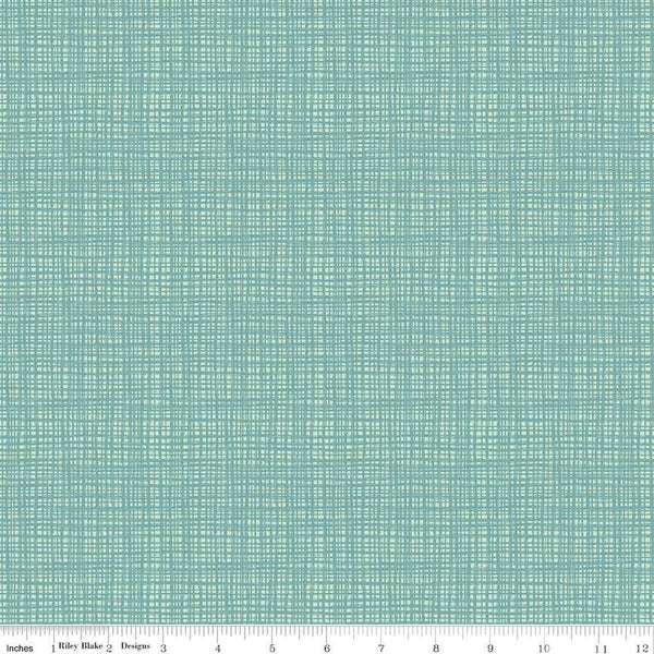 SALE Texture C610 Winter Blue by Riley Blake Designs - Sketched Tone-on-Tone Irregular Grid Blue - Quilting Cotton Fabric