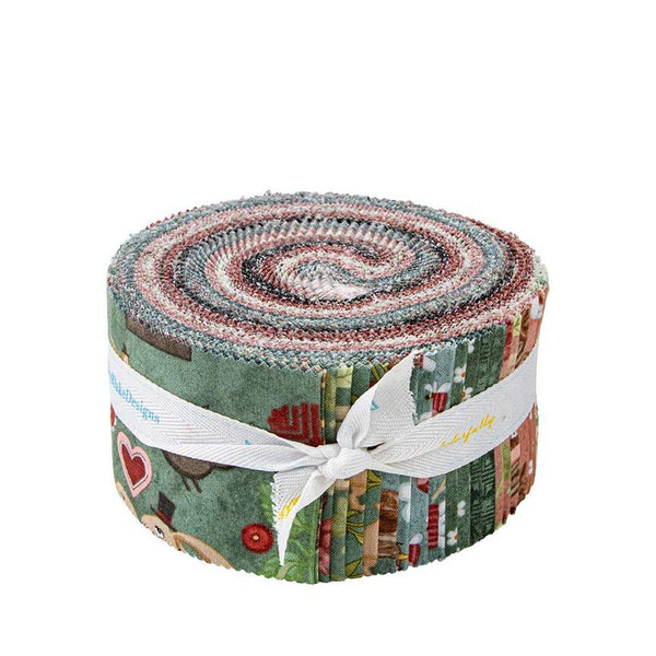 SALE Hop Hop Hooray 2.5 Inch Rolie Polie Jelly Roll 40 pieces - Riley Blake - Precut Pre cut Bundle - Easter - Quilting Cotton Fabric