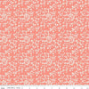 SALE Spring's in Town Blossoms C14215 Coral - Riley Blake Designs - Floral Flowers Dots - Quilting Cotton Fabric