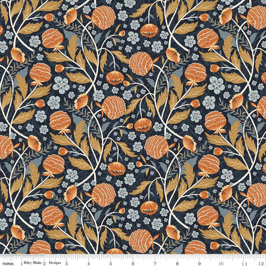 SALE The Old Garden William C14231 Florentine - Riley Blake Designs - Floral Flowers - Quilting Cotton Fabric
