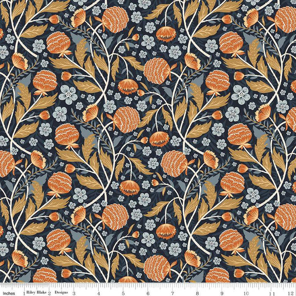 The Old Garden William C14231 Florentine by Riley Blake Designs - Floral Flowers - Quilting Cotton Fabric