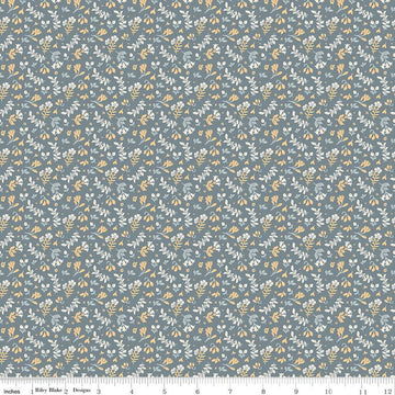 SALE The Old Garden Edith C14236 Cornflower - Riley Blake Designs - Floral Flowers - Quilting Cotton Fabric