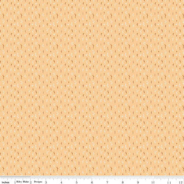 31" End of Bolt - The Old Garden Gloria C14237 Sunshine - Riley Blake Designs - Leaf Leaves - Quilting Cotton Fabric