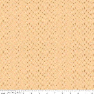 Fat Quarter End of Bolt - The Old Garden Gloria C14237 Sunshine - Riley Blake Designs - Leaf Leaves - Quilting Cotton Fabric