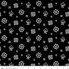 Fat Quarter End of Bolt - SALE Spring Barn Quilts Quilt Blocks C14332 Black - Riley Blake Designs - PRINTED Blocks - Quilting Cotton Fabric