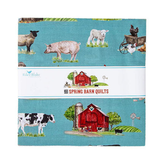 SALE Spring Barn Quilts 10" Stacker 42-Piece Precut Bundle - Riley Blake Quilting Cotton Fabric
