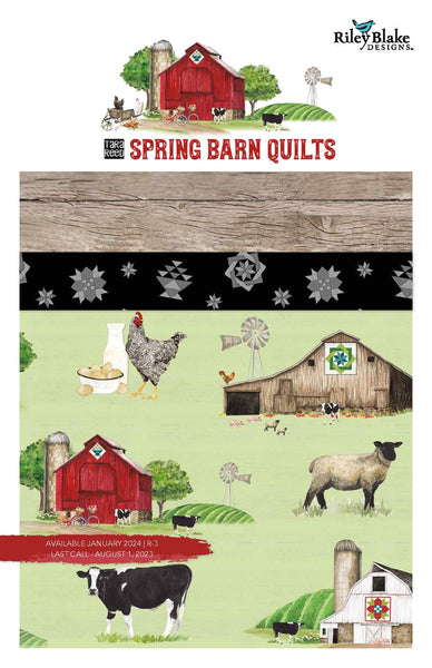 Spring Barn Quilts Fat Quarter Bundle 18 pieces - Riley Blake Designs - Pre Cut Precut - Quilting Cotton Fabric