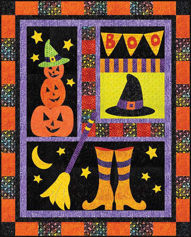 SALE Witch's Brew Quilt PATTERN P185 by The Whimsical Workshop - Riley Blake - INSTRUCTIONS Only - Halloween - Fusible Applique