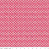 SALE Flora No. 6 Ditsy C14463 Raspberry - Riley Blake Designs - Floral White Flowers - Quilting Cotton Fabric