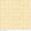 Flora No. 6 PRINTED Gingham C14465 Yellow - Riley Blake Designs - Pink Cloud/White Checks - Quilting Cotton Fabric