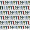 SALE Coming Home Attention! C14421 Silver - Riley Blake Designs - Armed Forces Personnel Patriotic - Quilting Cotton Fabric