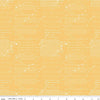 CLEARANCE Coming Home Cadence C14422 Yellow - Riley Blake Designs - Armed Forces Text Patriotic - Quilting Cotton Fabric