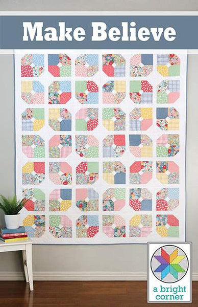 SALE Make Believe Quilt PATTERN P165 by Andy Knowlton - Riley Blake Designs - INSTRUCTIONS Only - Multiple Sizes - Pieced Pre-Cut Friendly
