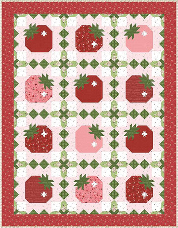 Strawberry Basket Quilt PATTERN P177 - Jennifer Long - Riley Blake Designs - INSTRUCTIONS Only - Pieced