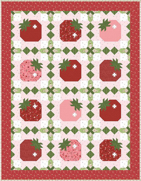 SALE Strawberry Basket Quilt PATTERN P177 by Jennifer Long - Riley Blake Designs - INSTRUCTIONS Only - Pieced