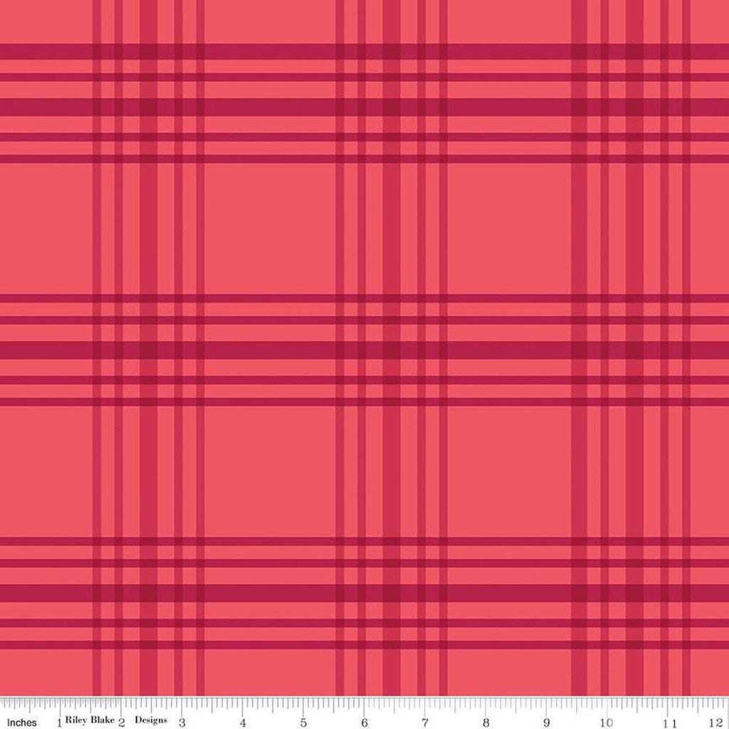 SALE Heirloom Red Plaid C14344 Red by Riley Blake Designs - Quilting Cotton Fabric