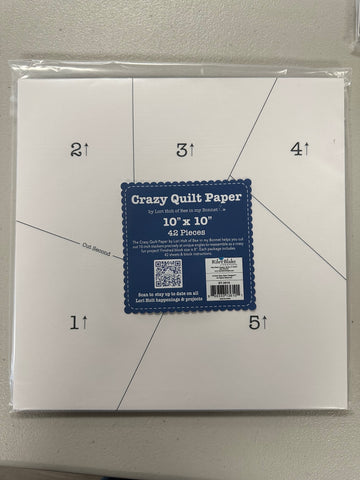 10" Crazy Quilt Paper ST-3610 - Lori Holt - Riley Blake - For Accurate Cutting 42 Sheets 8" Finished Block