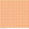 Fat Quarter End of Bolt - Spring's in Town Plaid C14212 Orange - Riley Blake Designs - Quilting Cotton Fabric