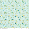 SALE Spring's in Town Bouquets C14213 Sky - Riley Blake Designs - Floral Flowers - Quilting Cotton Fabric