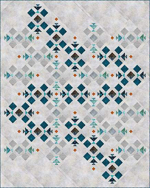 SALE Holly Beach Quilt PATTERN P183 by Whiligig Designs - Riley Blake - INSTRUCTIONS Only - Pieced Two Colorways On Point