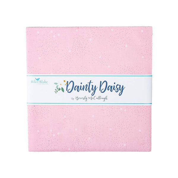 SALE Dainty Daisy Layer Cake 10" Stacker Bundle - Riley Blake Designs - 42 piece Precut Pre cut - Basic Floral - Quilting Cotton Fabric