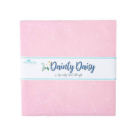 SALE Dainty Daisy Layer Cake 10" Stacker Bundle - Riley Blake Designs - 42 piece Precut Pre cut - Basic Floral - Quilting Cotton Fabric