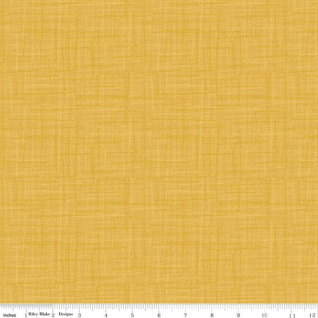 SALE Grasscloth Cottons C780 Yellow - Riley Blake Designs - Woven Look Basic - Quilting Cotton Fabric