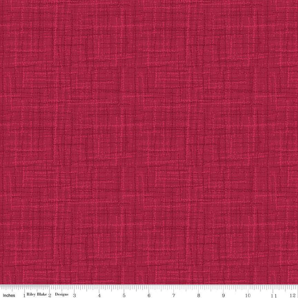 SALE Grasscloth Cottons C780 Wine - Riley Blake Designs - Woven Look Basic - Quilting Cotton Fabric