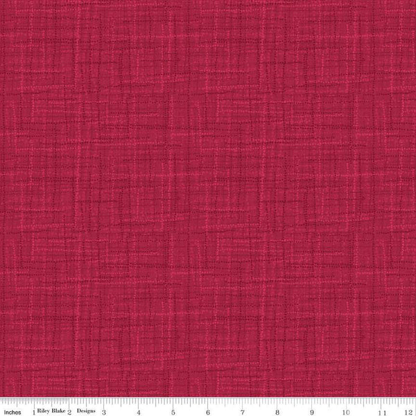 SALE Grasscloth Cottons C780 Wine - Riley Blake Designs - Woven Look Basic - Quilting Cotton Fabric