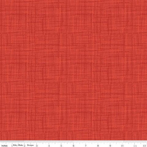 SALE Grasscloth Cottons C780 Vermilion - Riley Blake Designs - Woven Look Basic - Quilting Cotton Fabric