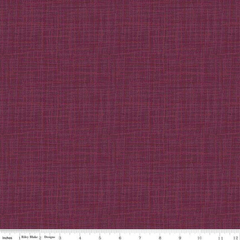 SALE Grasscloth Cottons C780 Plum - Riley Blake Designs - Woven Look Basic - Quilting Cotton Fabric