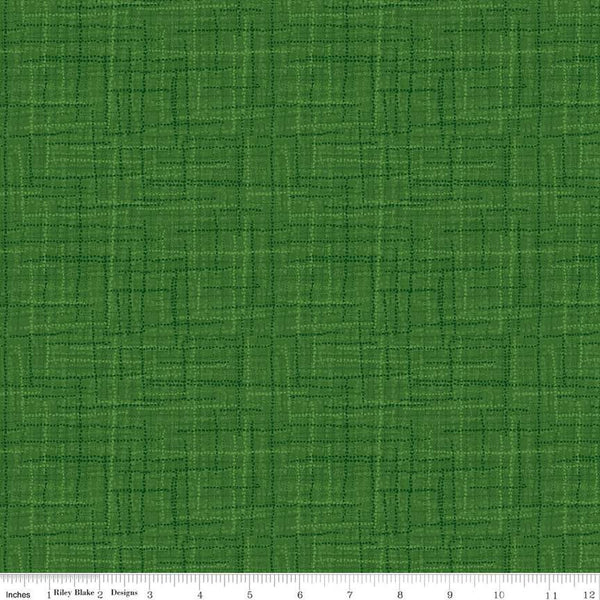 SALE Grasscloth Cottons C780 Green - Riley Blake Designs - Woven Look Basic - Quilting Cotton Fabric