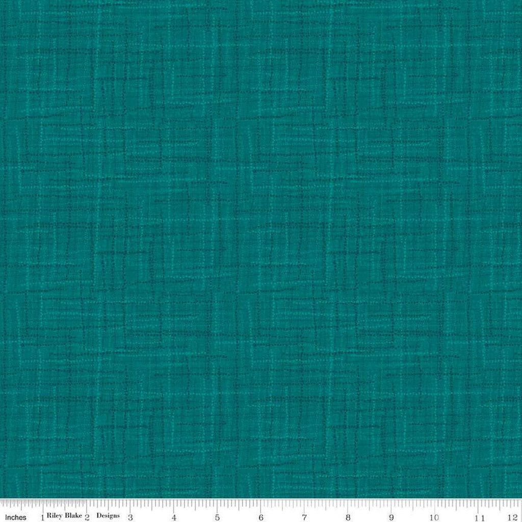 SALE Grasscloth Cottons C780 Dark Teal - Riley Blake Designs - Woven Look Basic - Quilting Cotton Fabric